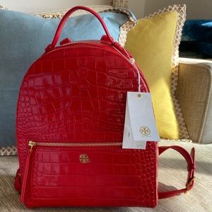 Tory Burch Backpack liberty red color Brand New